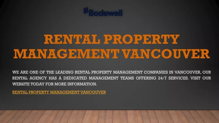 rental property management vancouver