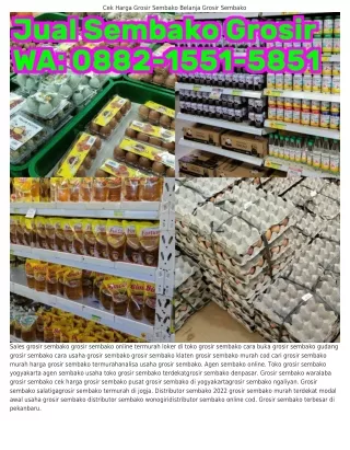 Ö88ᒿ–I55I–585I (WA) Update Harga Grosir Sembako Distributor Sembako Online Cod