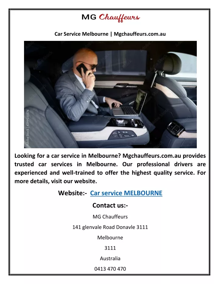 car service melbourne mgchauffeurs com au