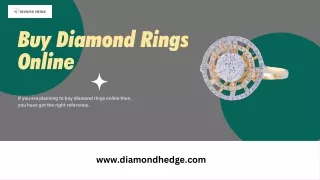 Buy Diamond Rings Online - Diamond Hedge