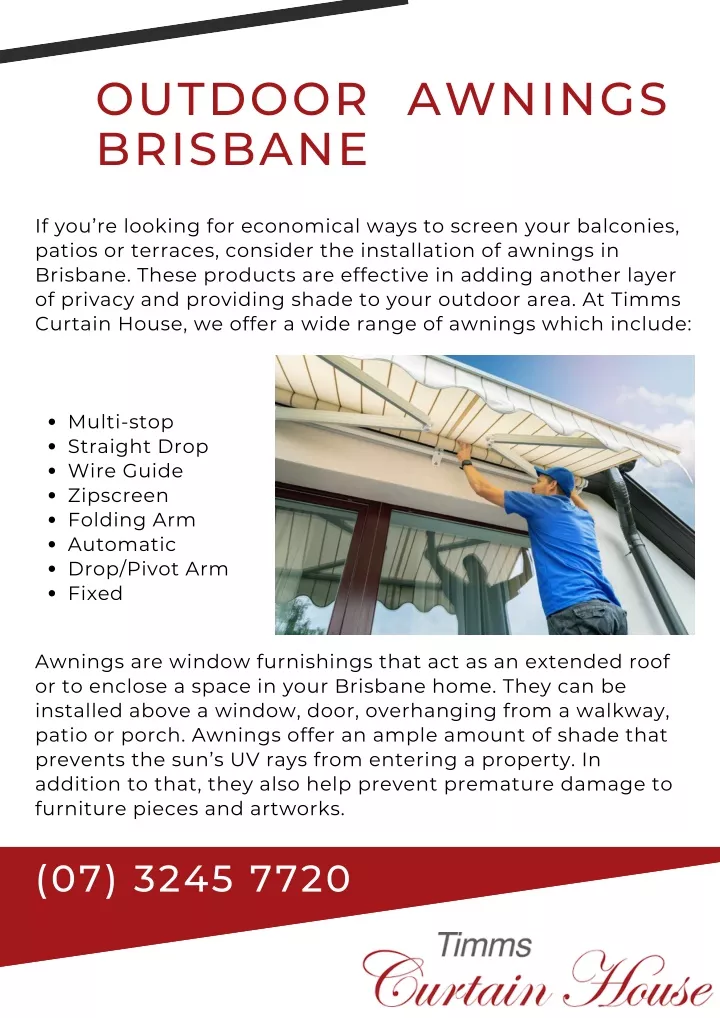 outdoor awnings brisbane