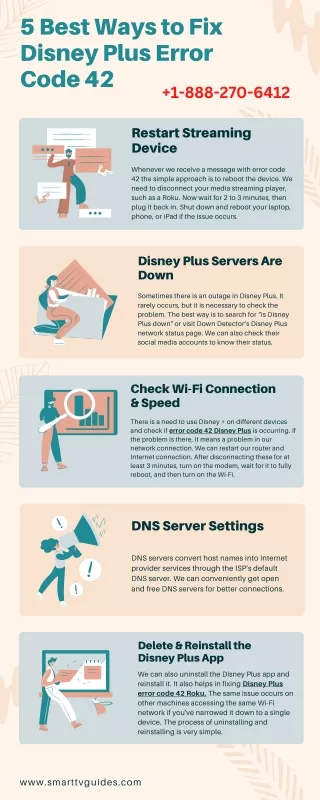 5 Best Ways To Fix Disney Plus Error Code 42 |  1-888-270-6412