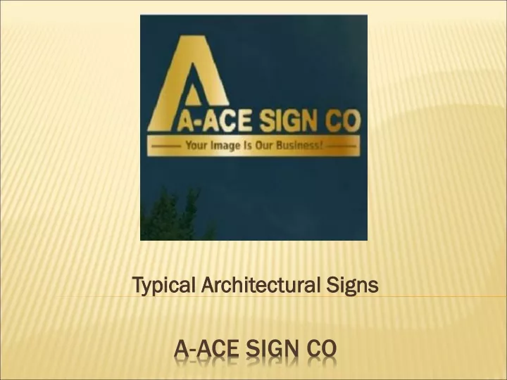 typical architectural signs