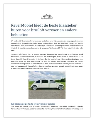 Trouwvervoer