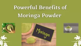 Powerful Benefits of Moringa Powder