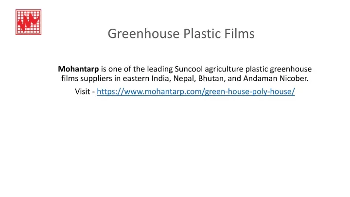 greenhouse plastic films