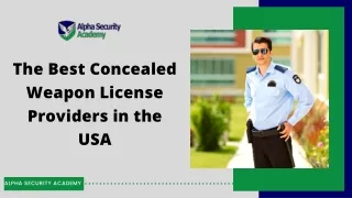 The Best Concealed Weapon License Providers in the USA
