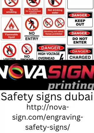 Safety signs dubai