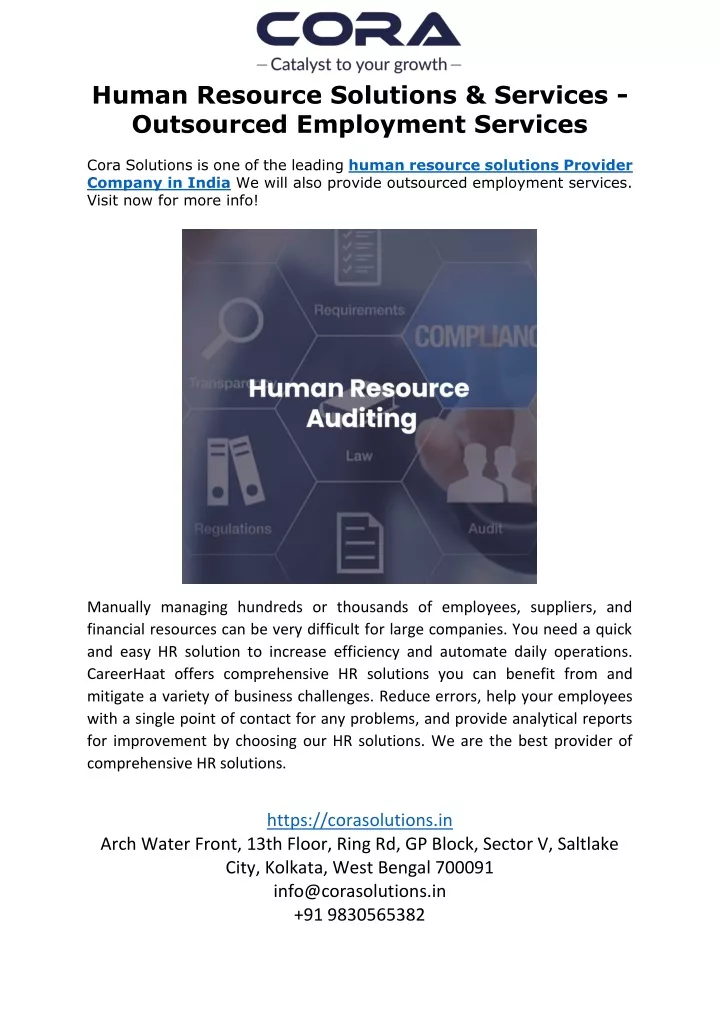 human resource solutions services outsourced