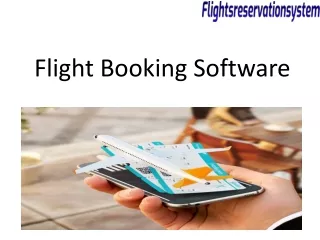flight booking software