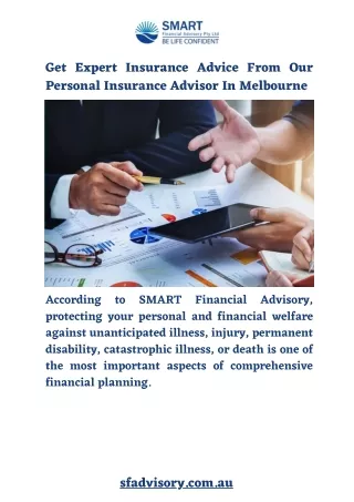 Get Expert Insurance Advice From Our Personal Insurance Advisor In Melbourne