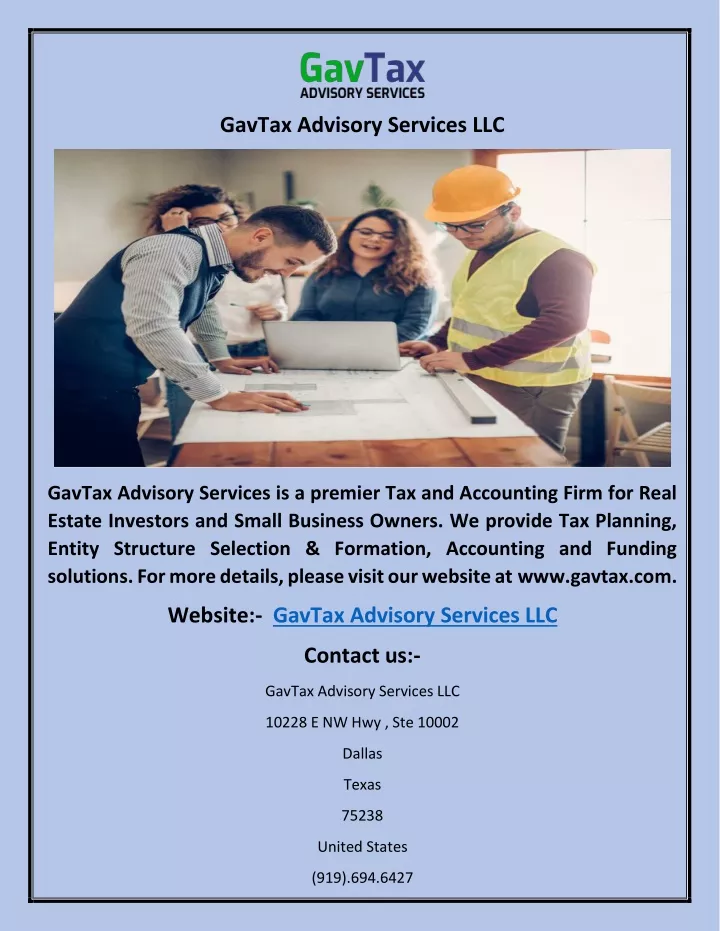 gavtax advisory services llc
