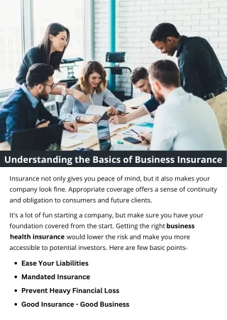 Understanding the Basics of Business Insurance