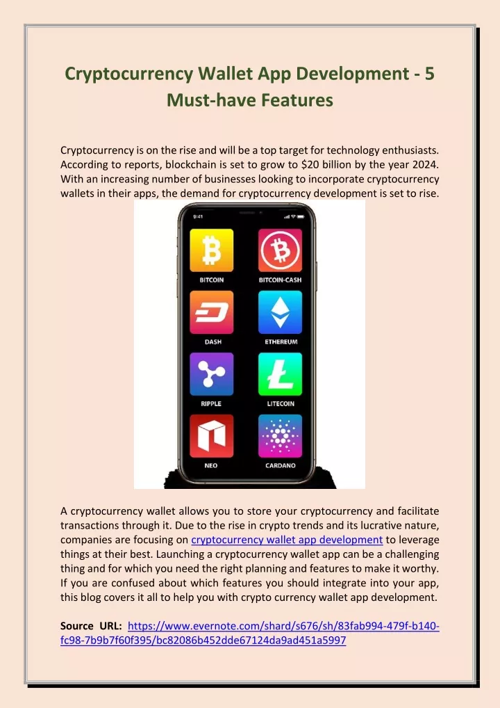 cryptocurrency wallet app development 5 must have
