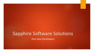 sapphire software solutions
