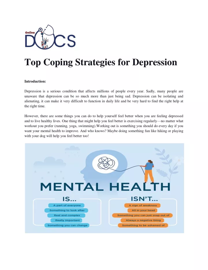 top coping strategies for depression introduction