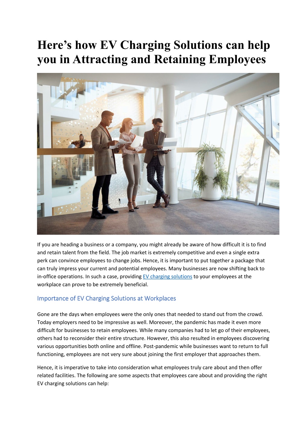 PPT - Importance of EV Charging Solutions at Workplaces PowerPoint ...