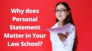 Why does Personal Statement Matter in Your Law School