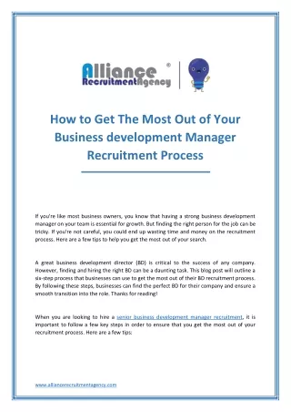 how to get the most out of your business