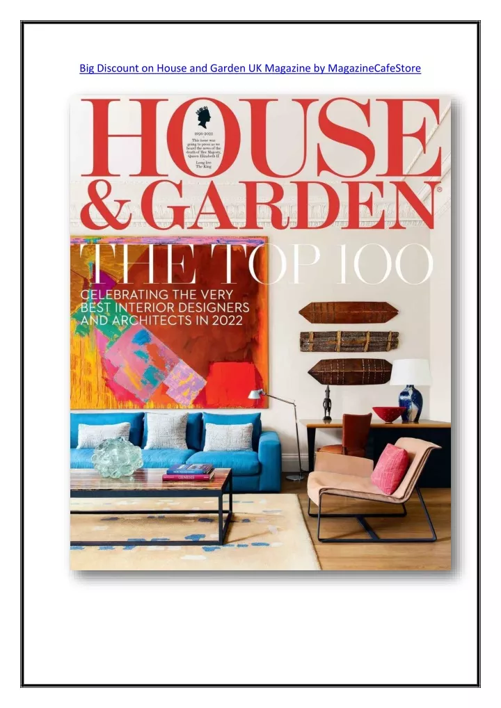 big discount on house and garden uk magazine
