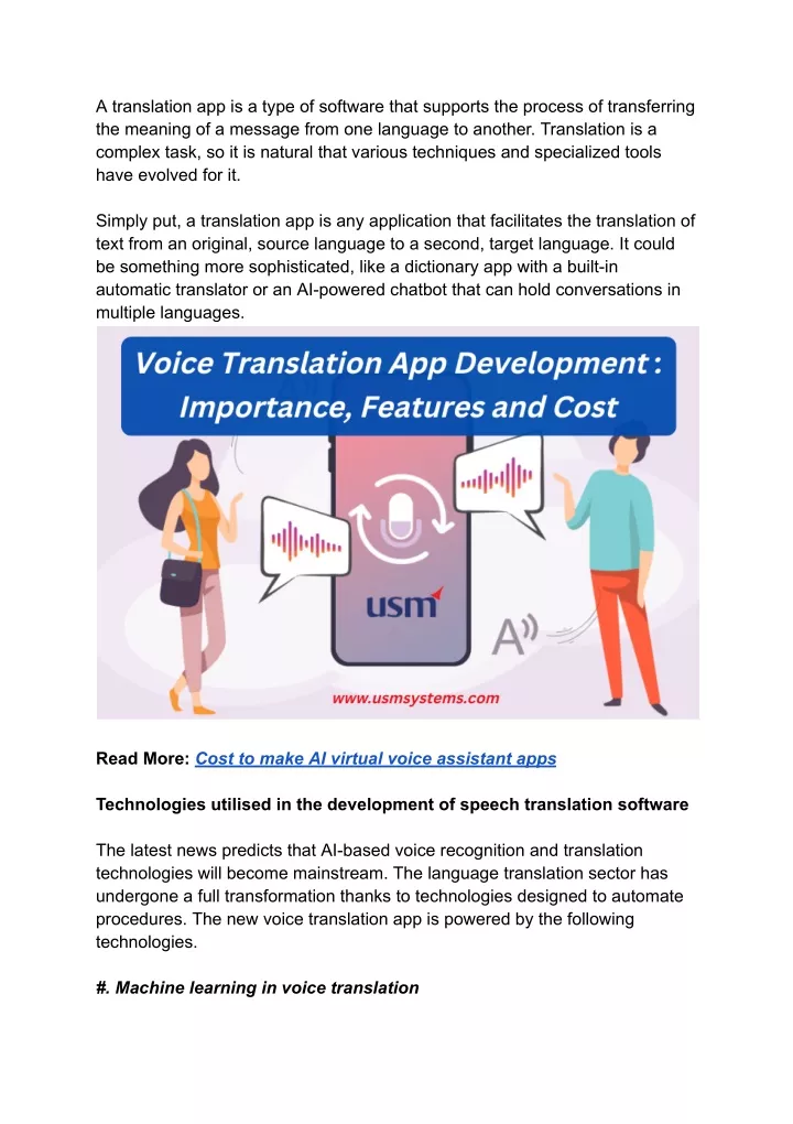 a translation app is a type of software that