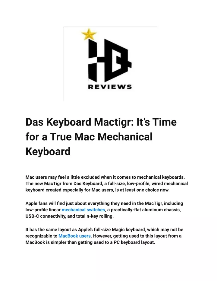 das keyboard mactigr it s time for a true