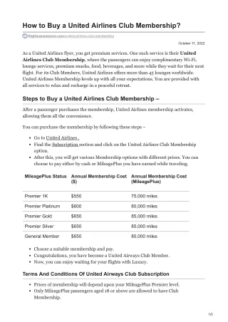 flightsassistance.com-How to Buy a United Airlines Club Membership