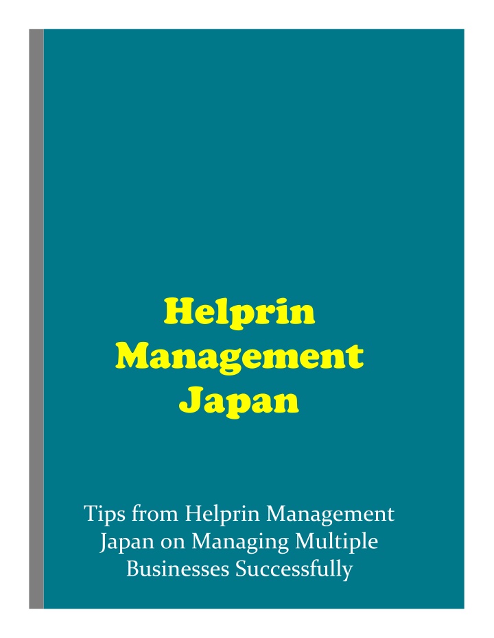 helprin management japan