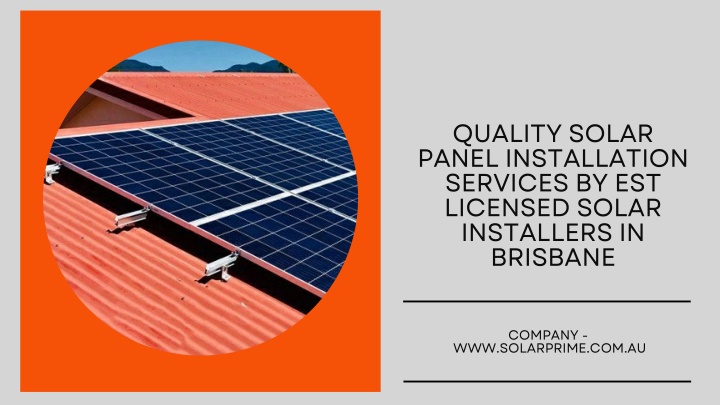 quality solar panel installation services