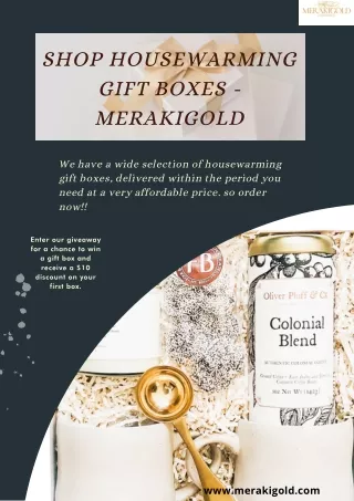 Unique Housewarming Gift Boxes | MerakiGold