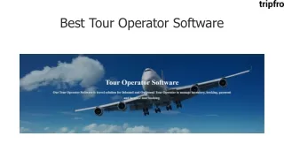 Best Tour Operator Software