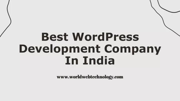 best wordpress development company in india