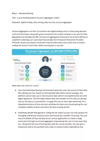 lending platform Account