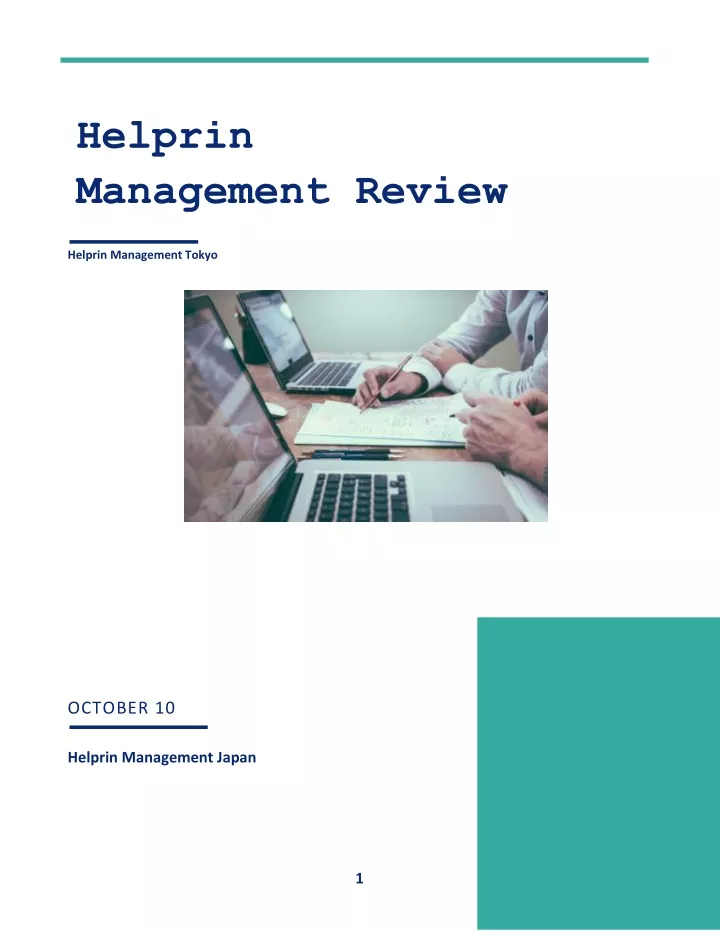 helprin management review