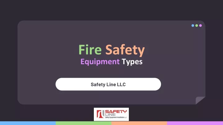 fire safety equipment types
