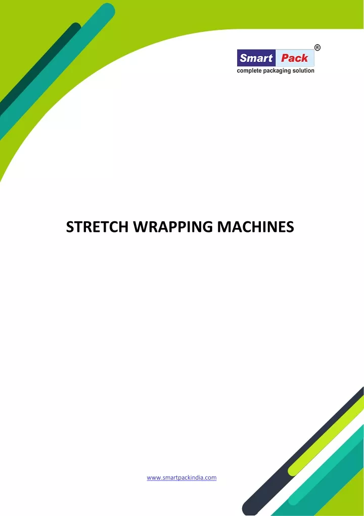 stretch wrapping machines