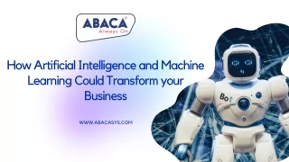 how artificial intelligence and machine learning