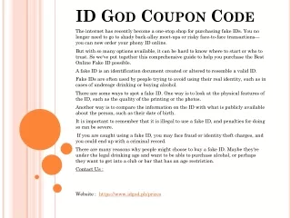 id god coupon code