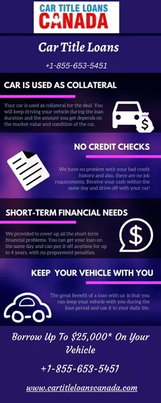 Car Title Loans - Poor Credit Doesn't Create Problem For Approval