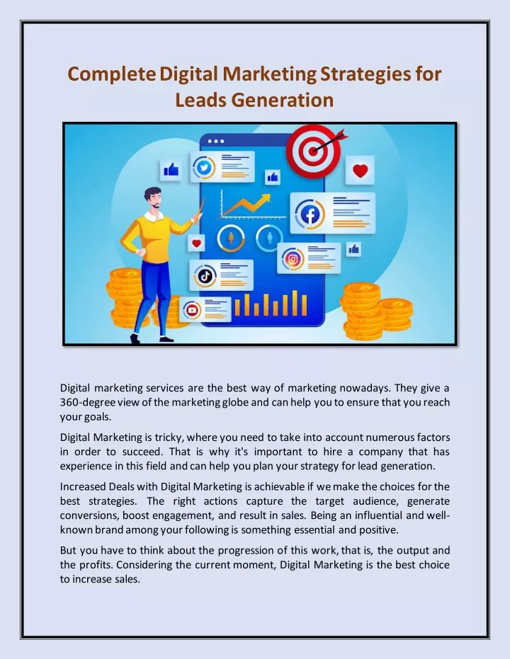 complete digital marketing strategies for leads