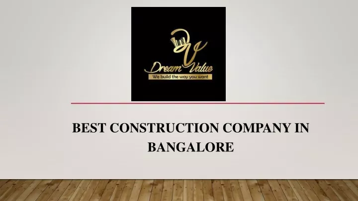 best construction company in bangalore