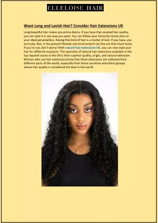 want long and lavish hair consider hair