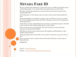 nevada fake id