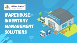 warehouse inventory management solutions