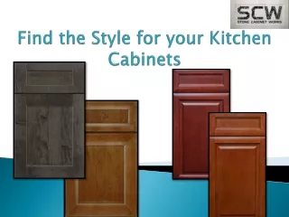 find the style for your kitchen cabinets