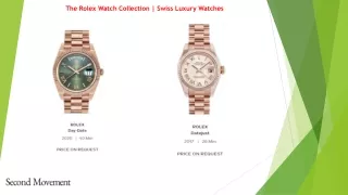 the rolex watch collection swiss luxury watches