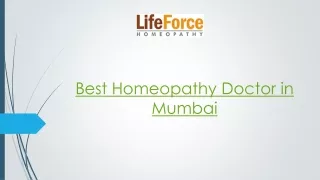 Best Homeopathy Doctor in Mumbai