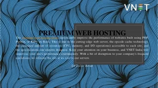 Premium Webhosting - Fast & Reliable | VNET INDIA