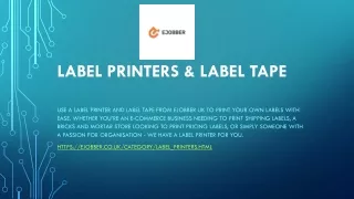 label printers label tape