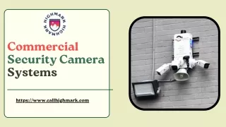 Get Commercial Security Camera Systems - Call High Mark